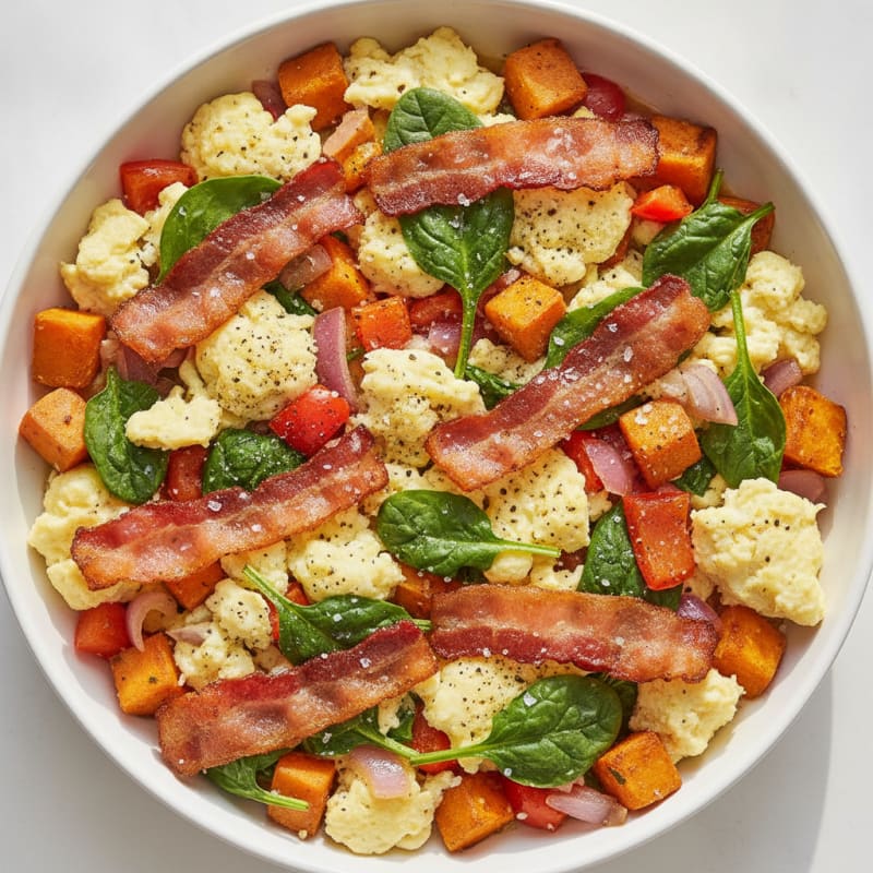 Turkey Bacon & Egg Breakfast Skillet