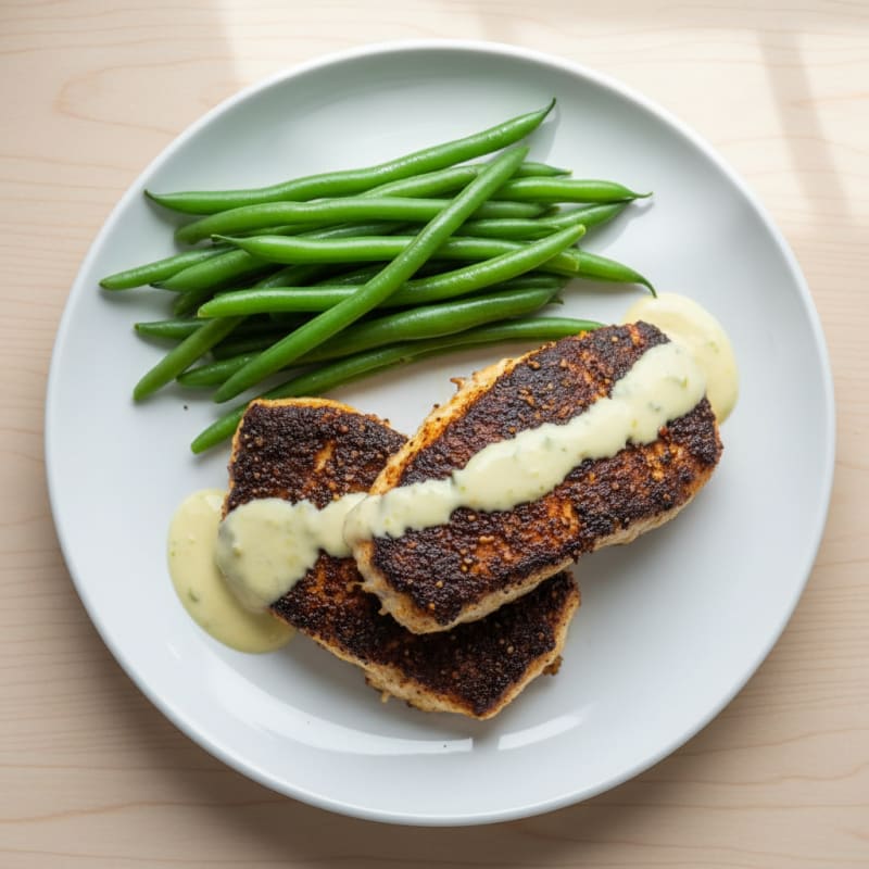 Blackened Catfish with Lemon Aioli