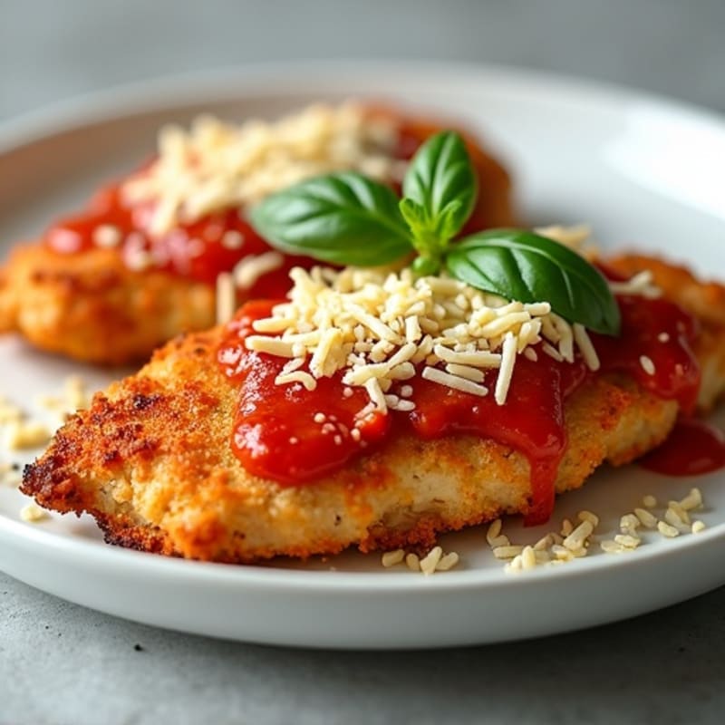 Healthy Crispy Chicken Parmesan