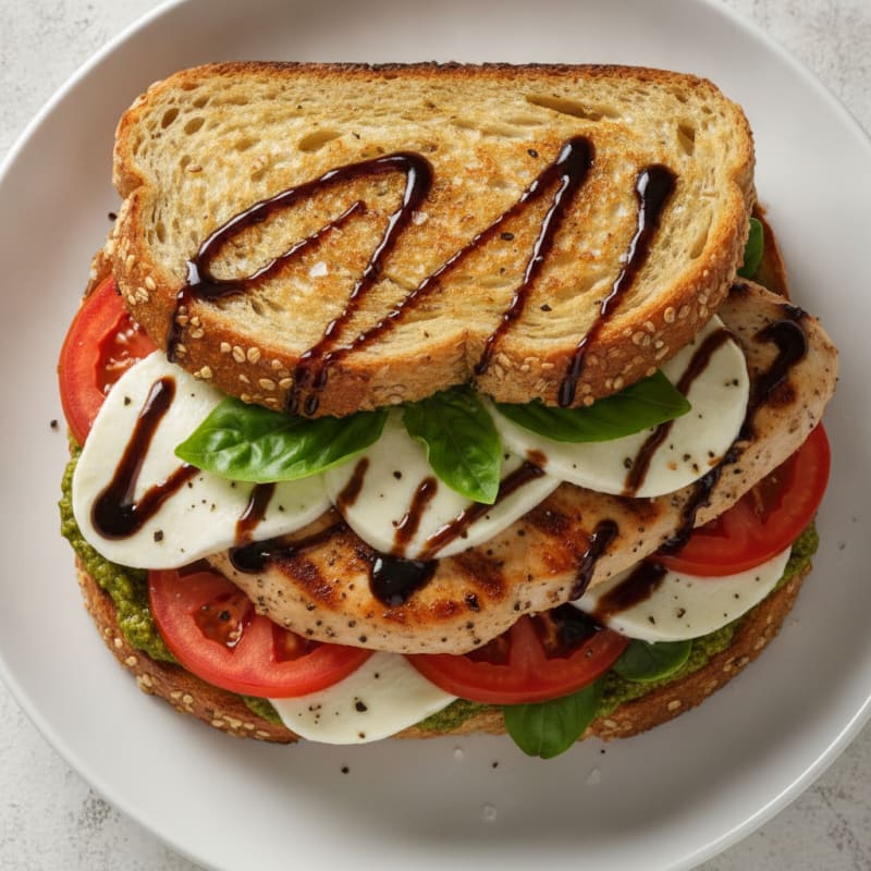 Grilled Caprese Chicken Sandwich