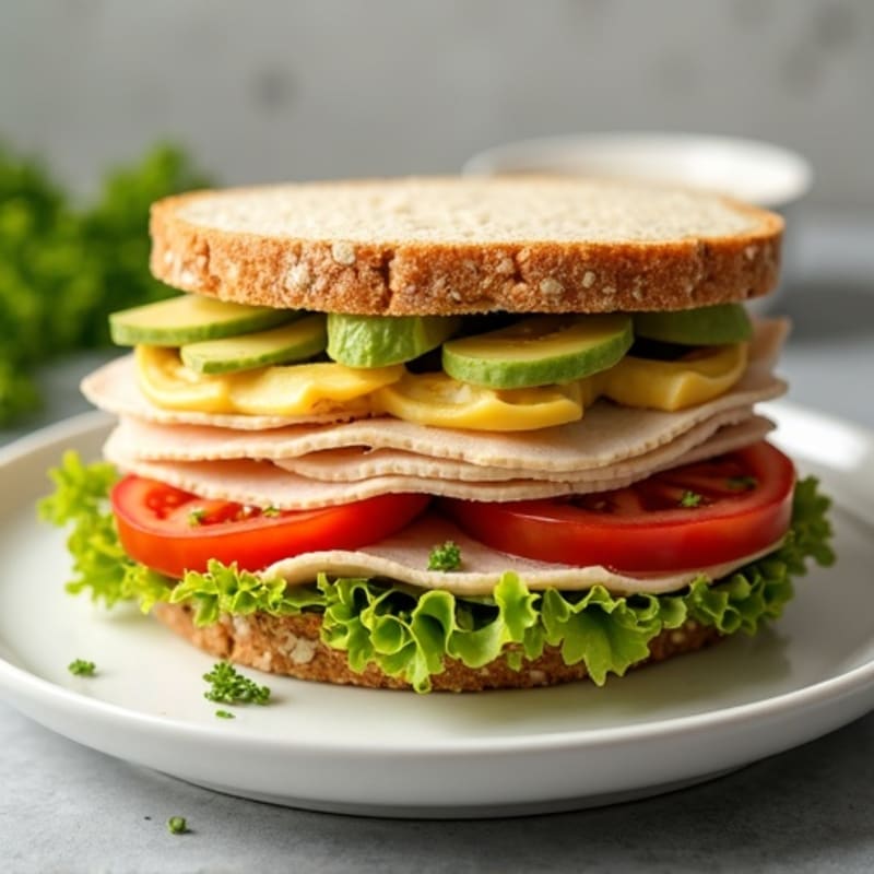 Fresh Turkey Club Sandwich
