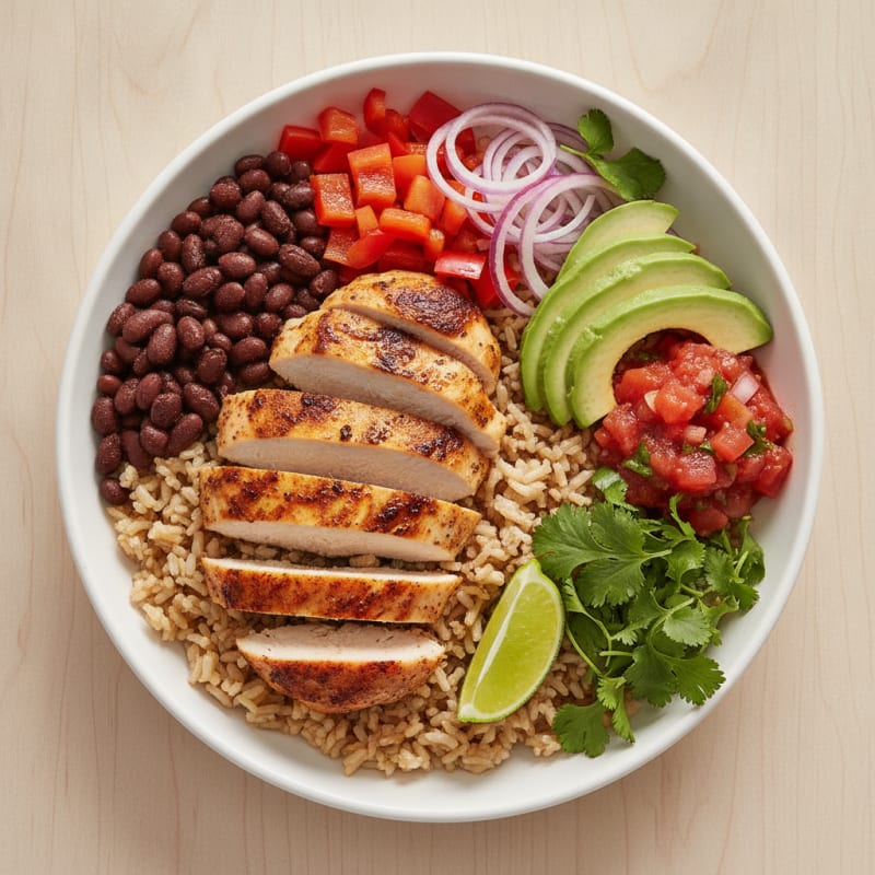 Chicken Taco Rice Bowl