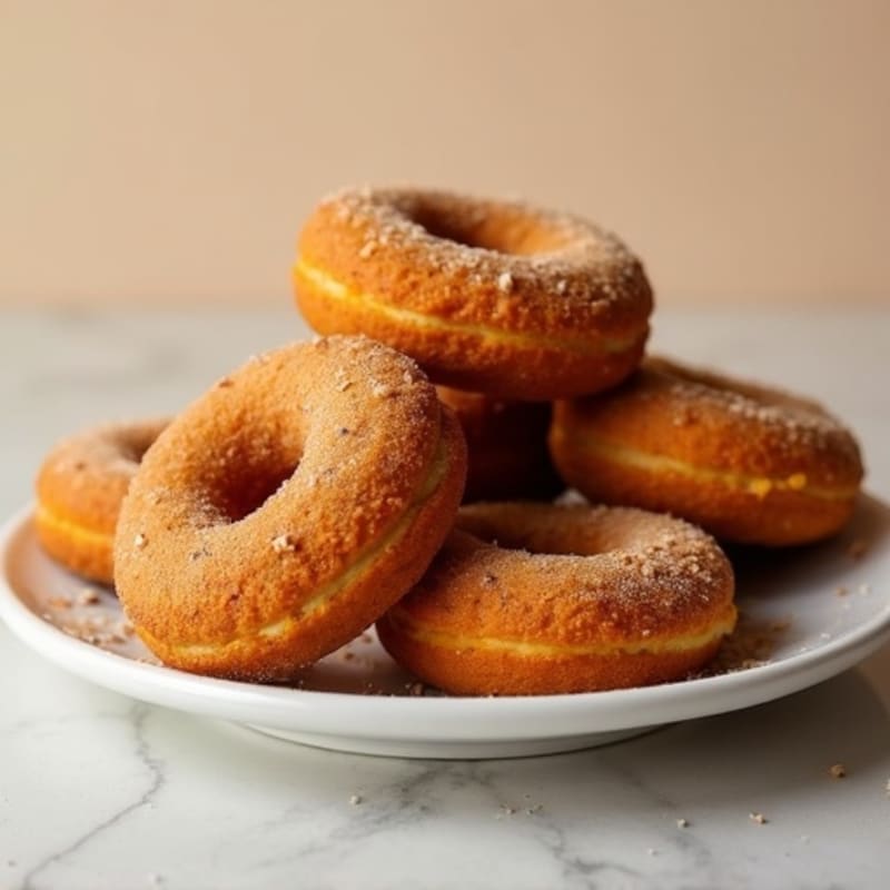 Baked Pumpkin Spice Protein Donuts
