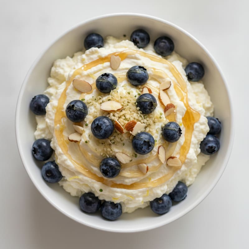Lemon-Blueberry Cottage Cheese Parfait