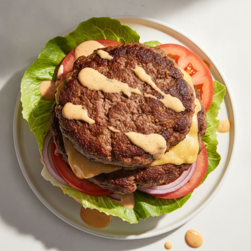 Classic Double Cheeseburger with Special Sauce