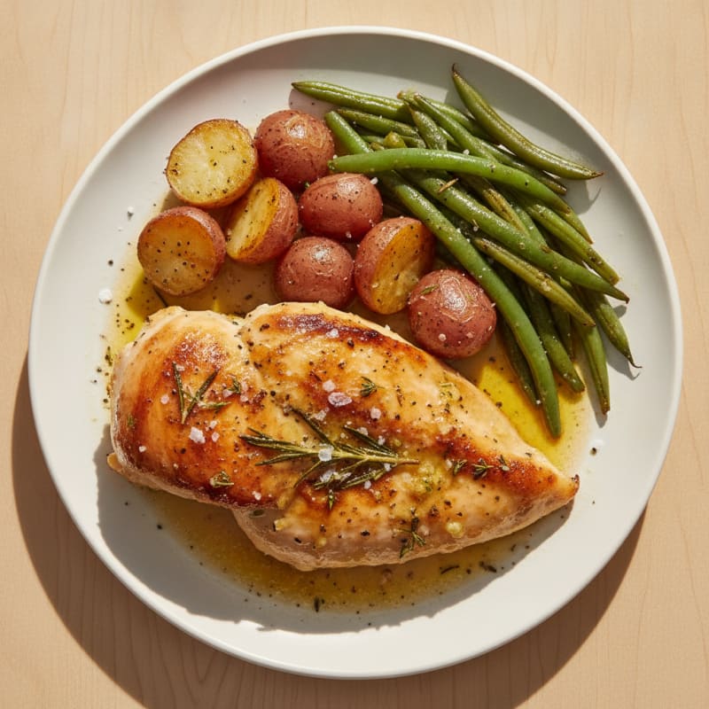 Garlic Herb Butter Roasted Chicken