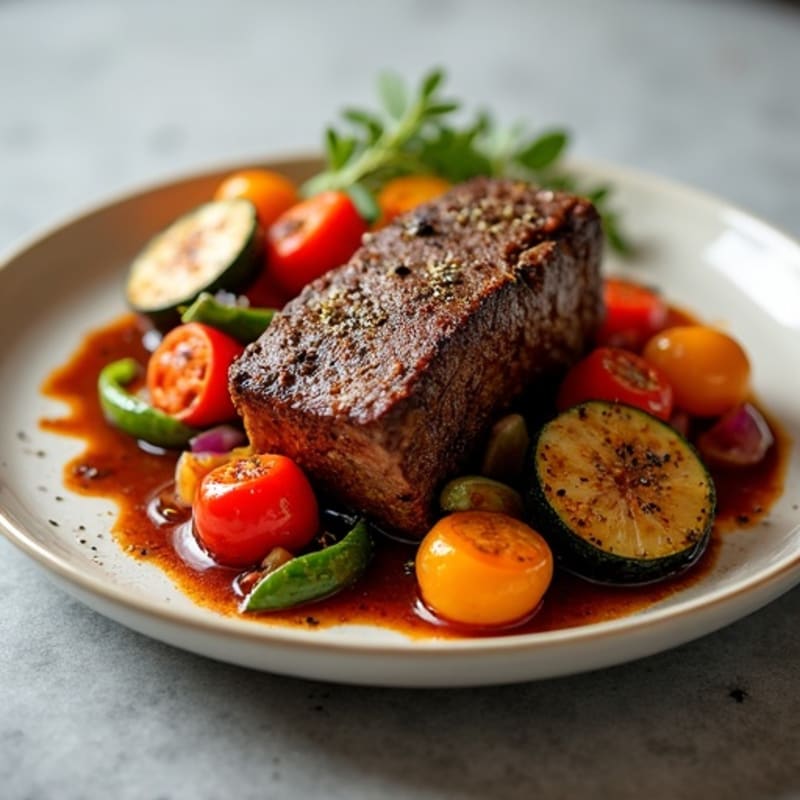 Smoky Braised Brisket with Roasted Vegetables