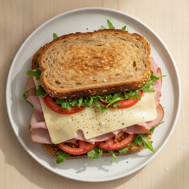 Classic Ham and Cheese Sandwich