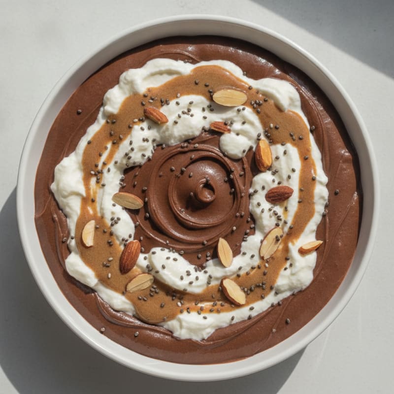 Silky Chocolate Protein Pudding with Greek Yogurt