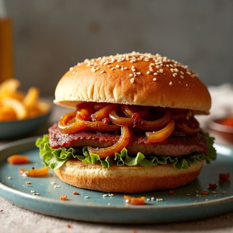 Lean Smoky Brisket Sandwich with Caramelized Onions