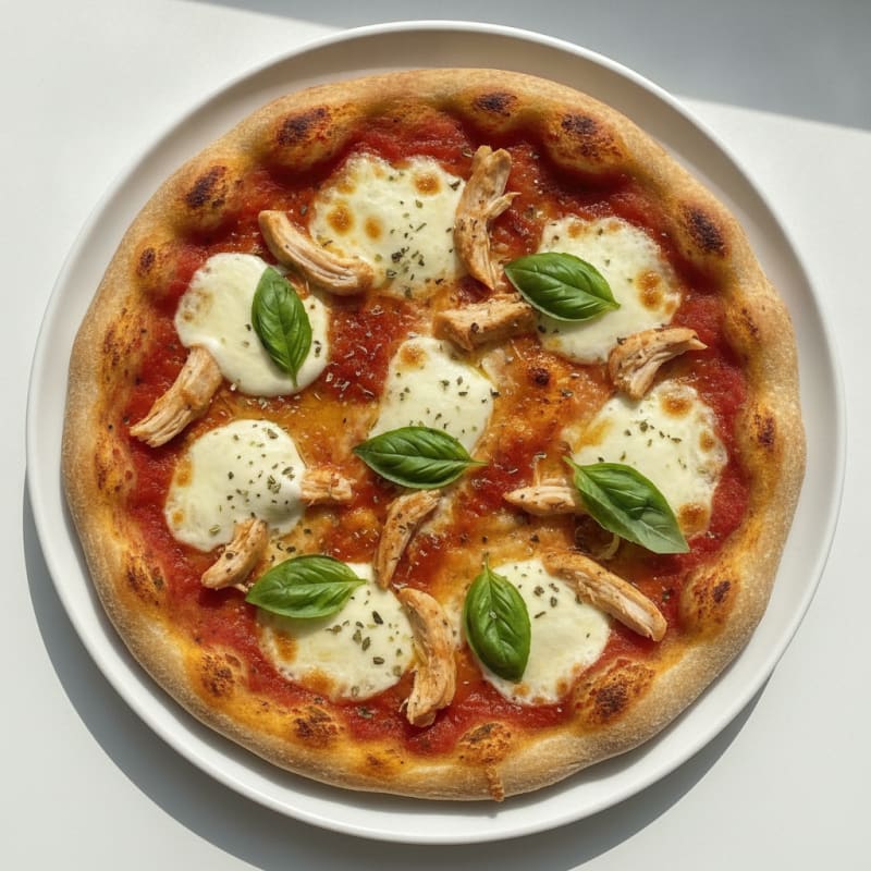 High-Protein Classic Margherita Pizza