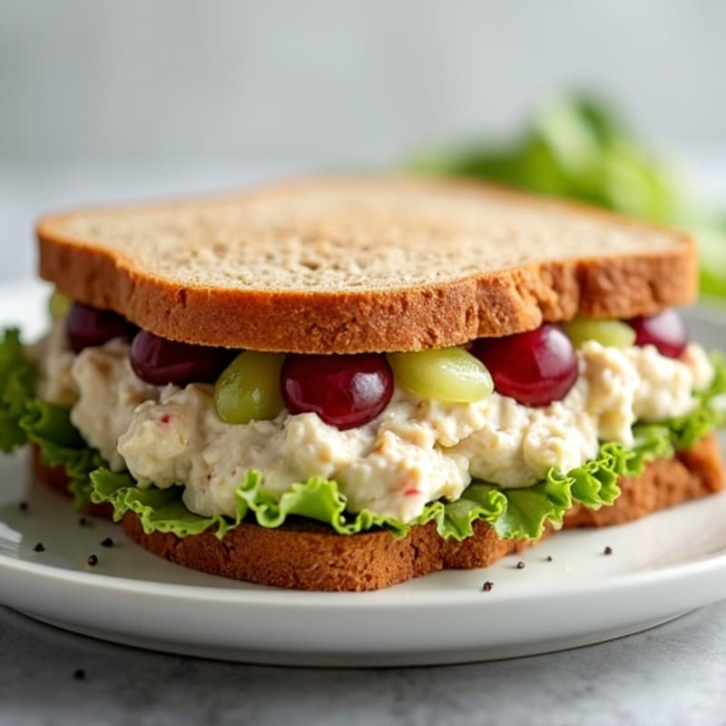 Healthy Creamy Chicken Salad Sandwich
