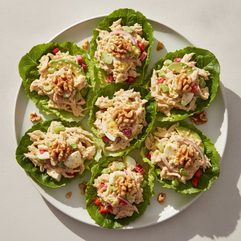 Chicken Salad Wraps with Crunchy Veggies