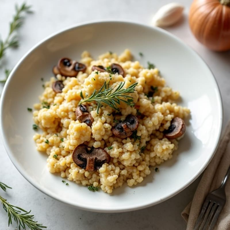 Creamy Wild Mushroom Cauliflower Risotto
