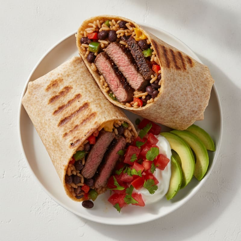Hearty Beef and Bean Burritos