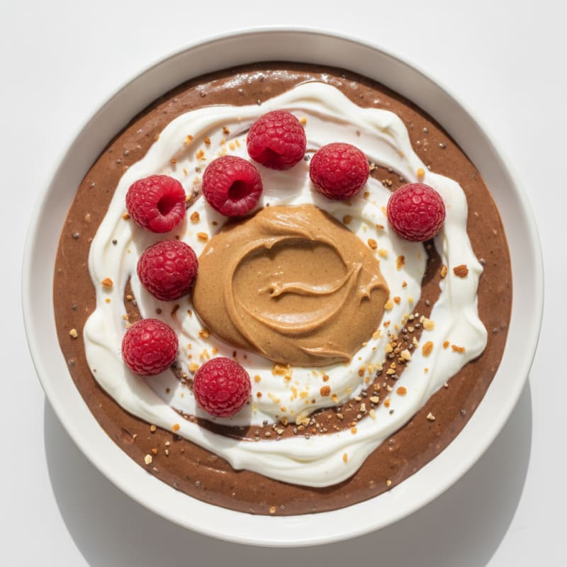 Silky Chocolate Protein Pudding with Greek Yogurt