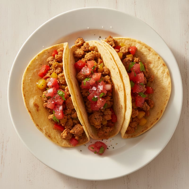 Spicy Baked Turkey Tacos