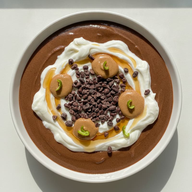 Silky Chocolate Protein Pudding with Greek Yogurt