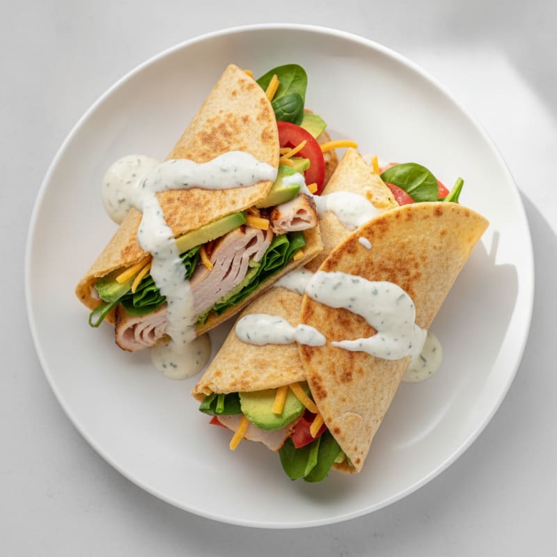 Turkey Avocado Ranch Wrap