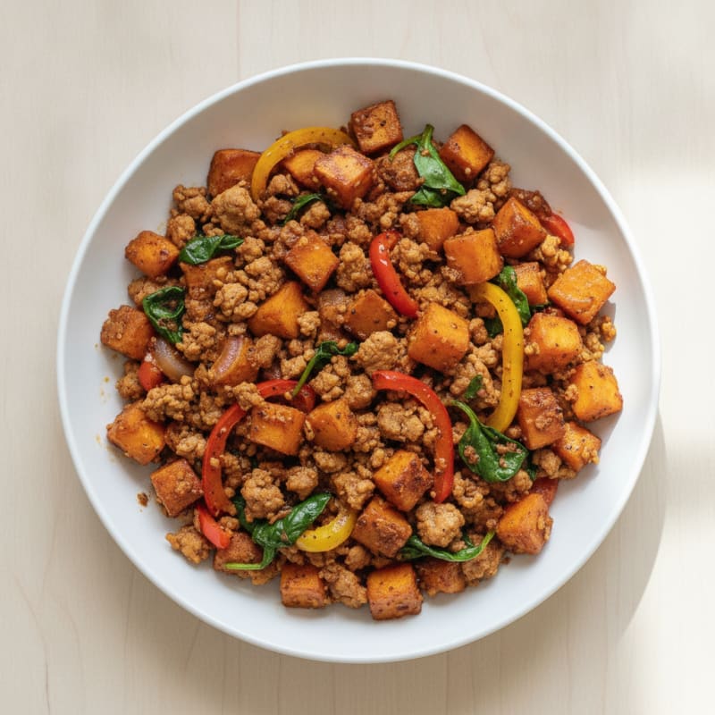 Ground Turkey Sweet Potato Skillet