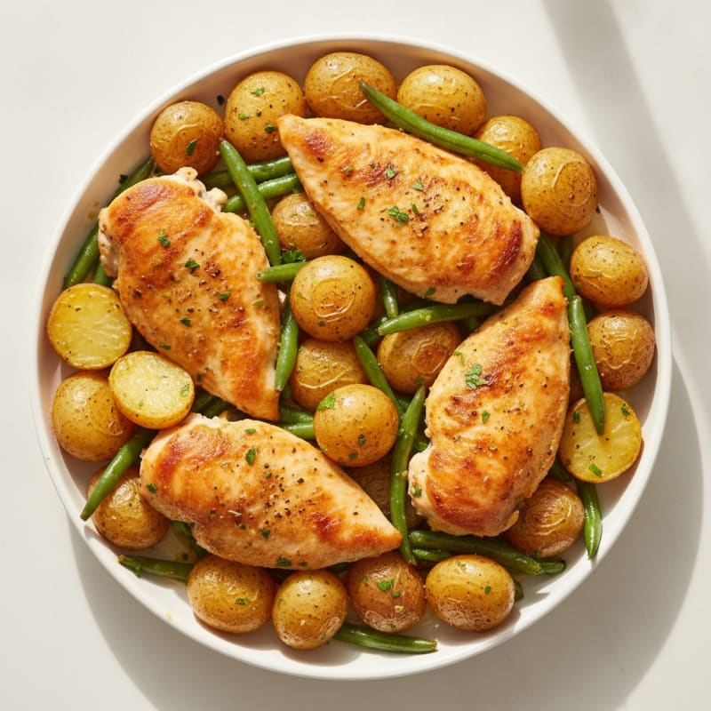 Sheet Pan Lemon Herb Chicken and Potatoes