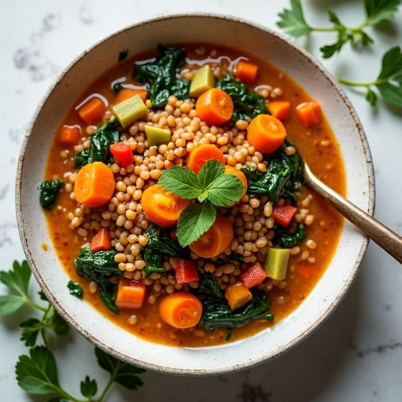 Herb-Spiced Lentil and Vegetable Stew