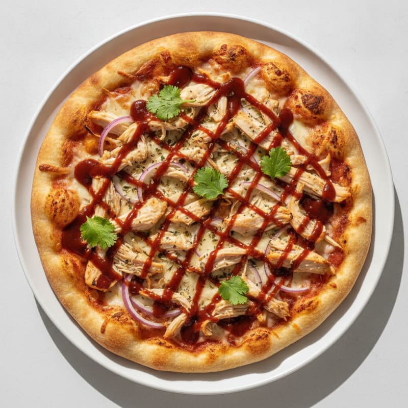 High-Protein BBQ Chicken Pizza