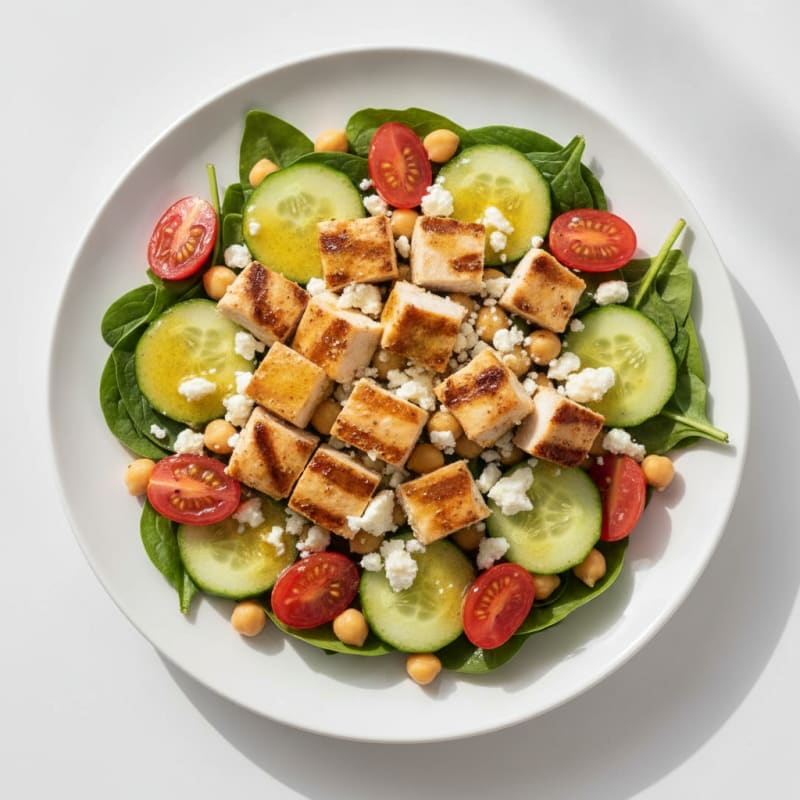 Zesty Mediterranean Chicken Mason Jar Salad