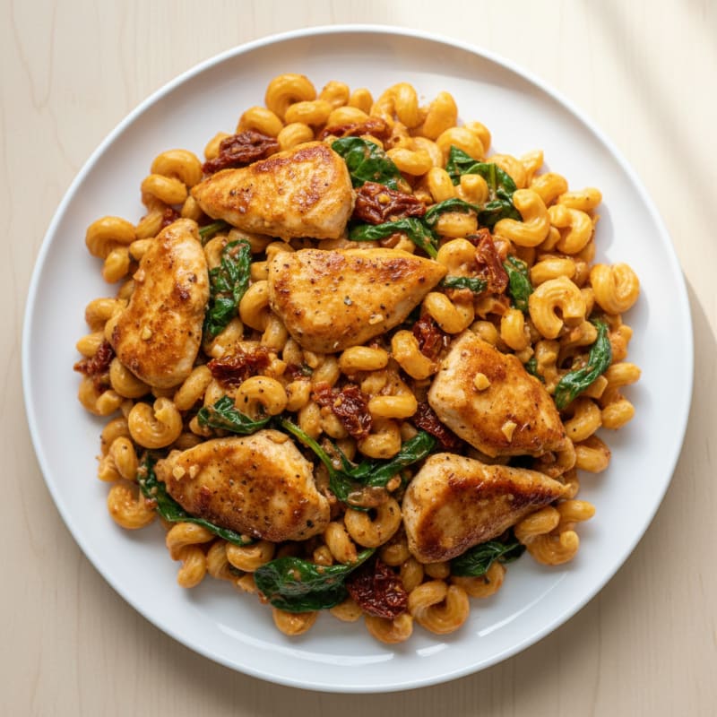 Creamy Tuscan Chicken Pasta Skillet