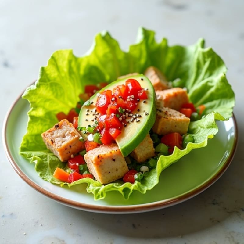 Spicy Sriracha Tuna Lettuce Wrap