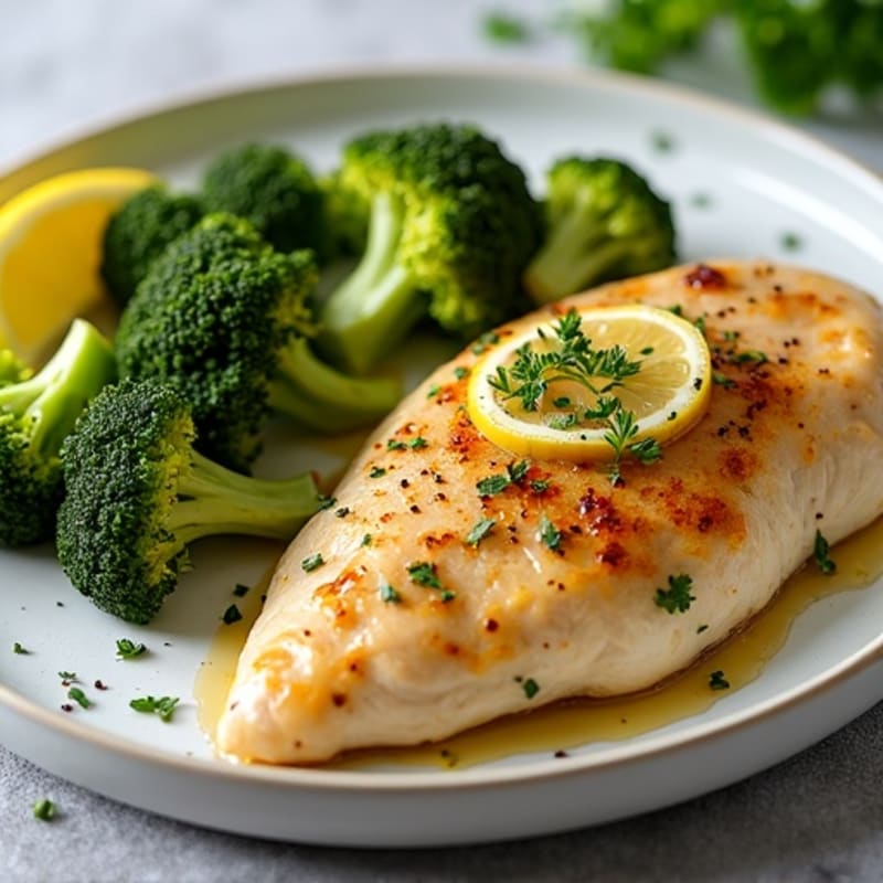 Sheet Pan Lemon Garlic Chicken with Roasted Broccoli