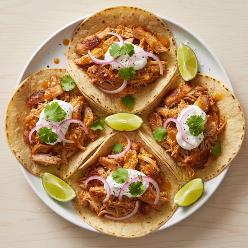 Slow-Cooked Pork Carnitas Tacos