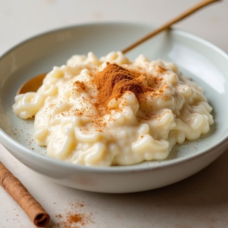Silky Protein Rice Pudding with Almond Butter