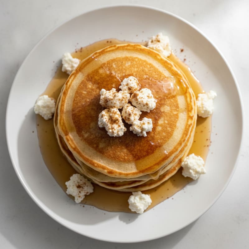 Classic Buttermilk Pancakes with Maple Syrup