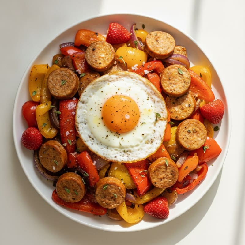 Sheet Pan Sausage and Peppers