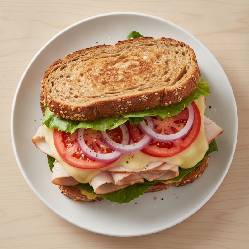 Turkey and Provolone Sprouted Grain Sandwich