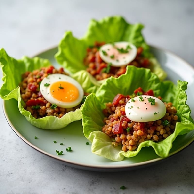 Crispy Bacon & Jalapeño Turkey Lettuce Cups