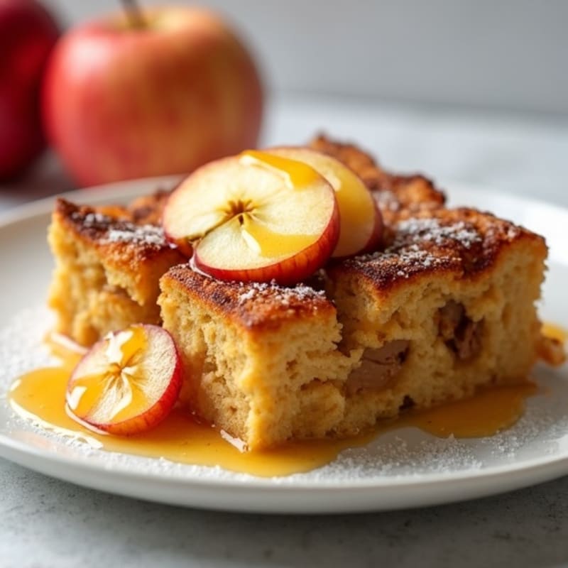 Warm Apple Cinnamon Baked French Toast Casserole