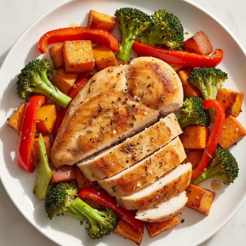 Herb-Roasted Chicken with Roasted Vegetables