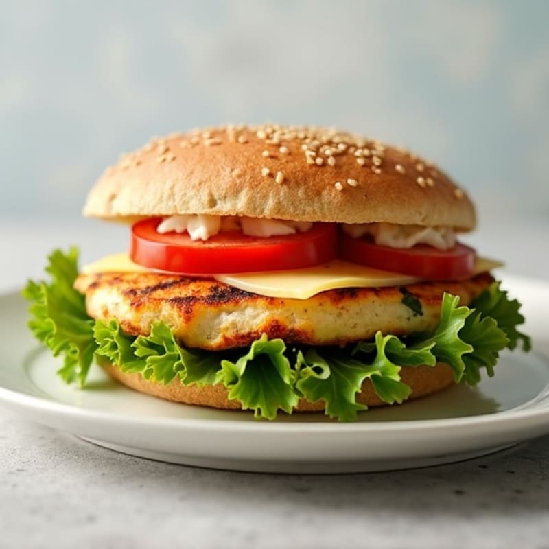 Grilled Chicken Sandwich with Leafy Greens