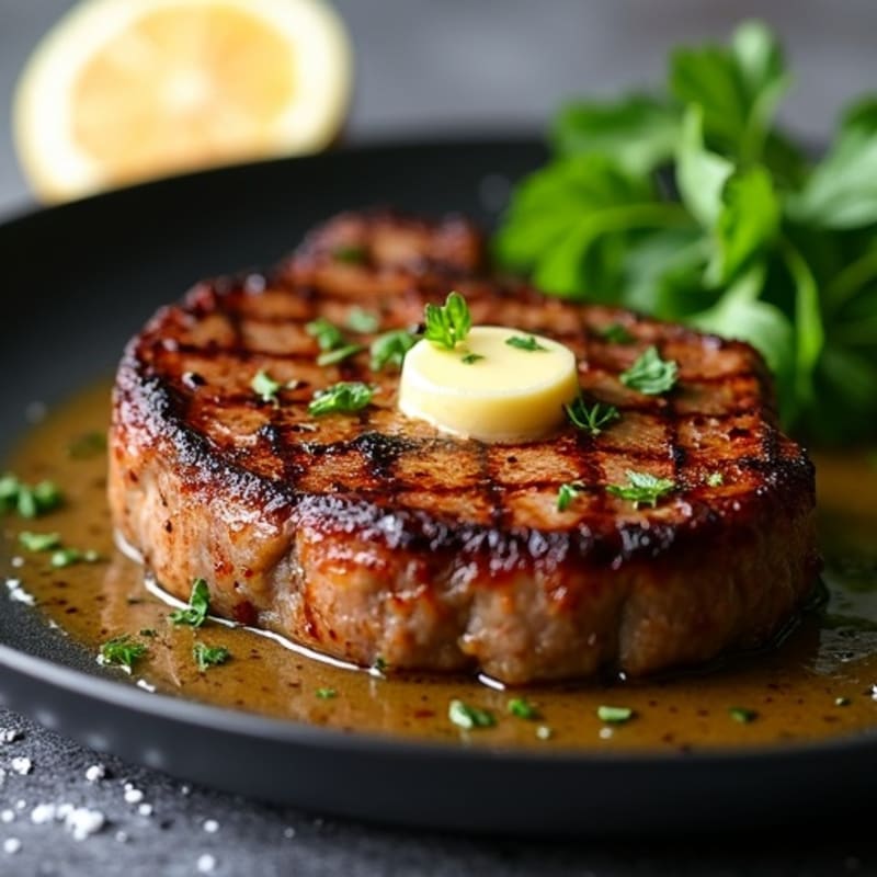 Juicy Pan-Seared Steak with Garlic Butter