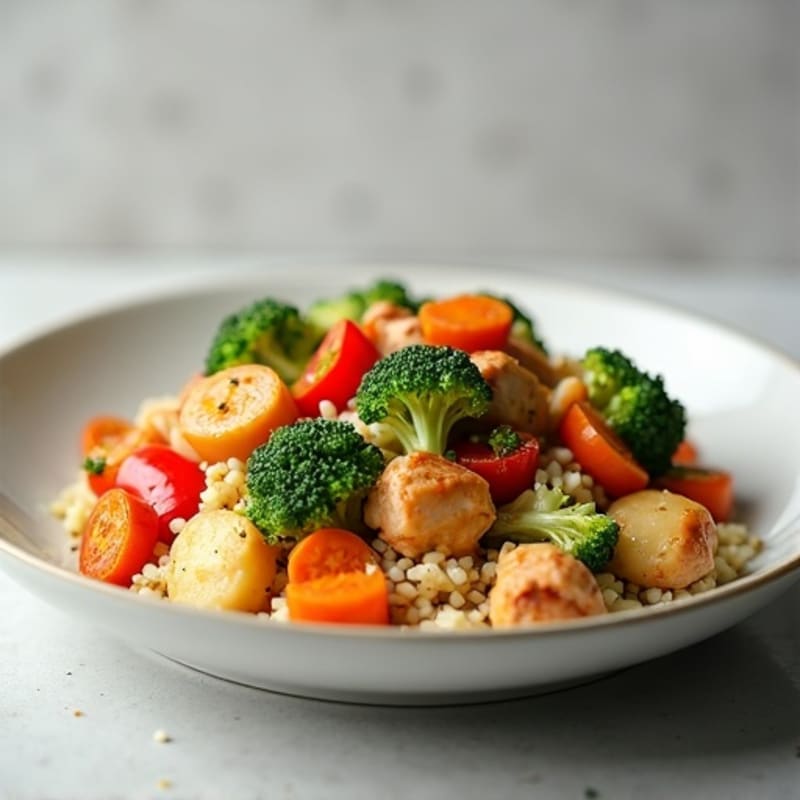 Cauliflower Rice Chicken Stir-Fry