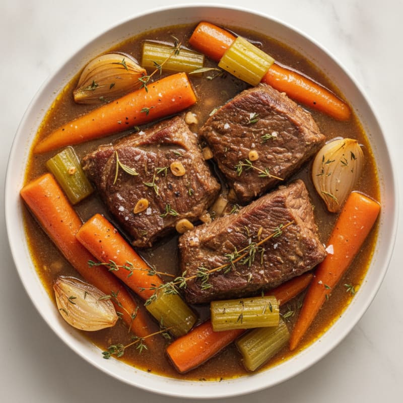 Slow-Cooked Chuck Roast with Root Vegetables