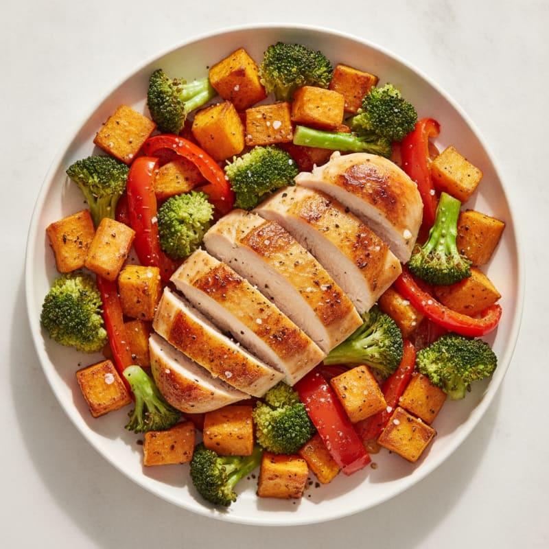 Chicken and Roasted Vegetable Medley