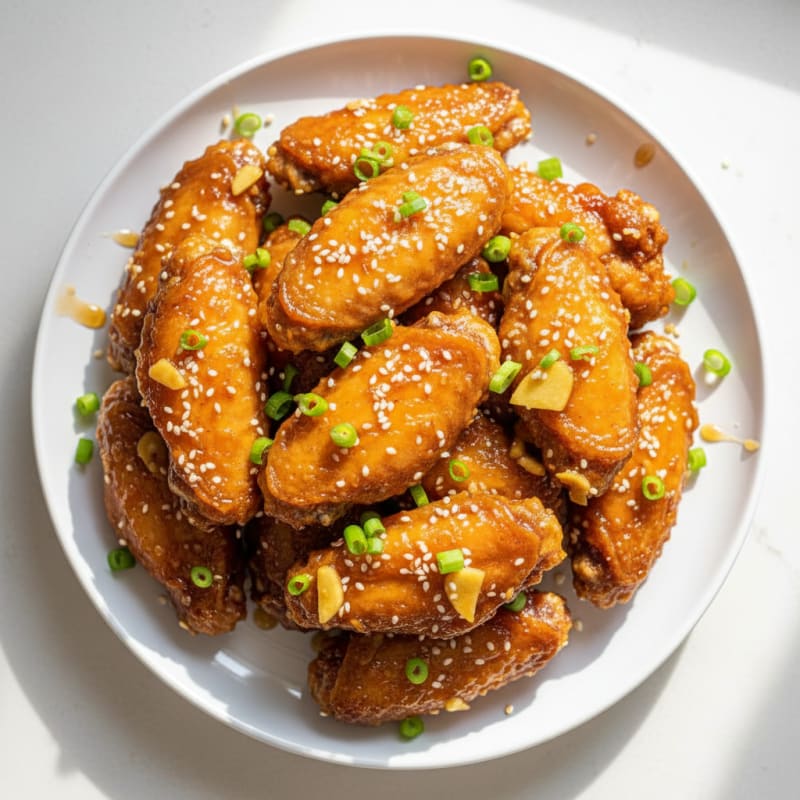 Crispy Honey-Glazed Chicken Wings