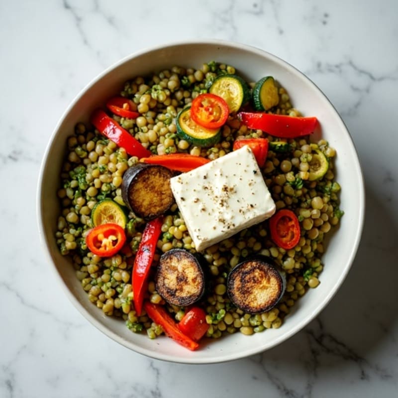 Hearty Lentil and Roasted Vegetable Bowl