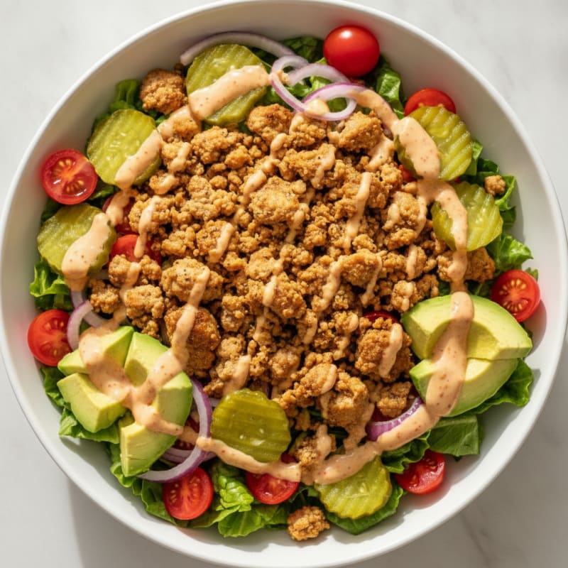 Turkey Burger Bowl with Special Sauce