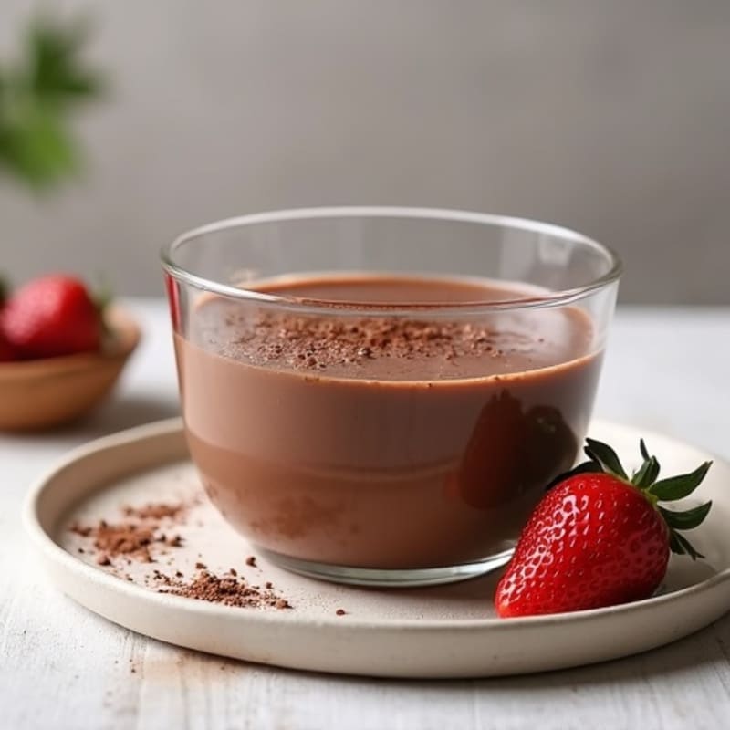 Chocolate Protein Pudding with Chia Seeds