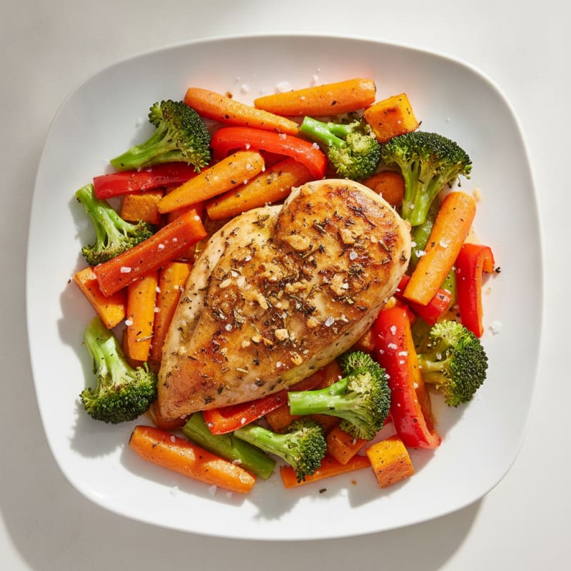 Garlic-Herb Roasted Chicken with Vegetables