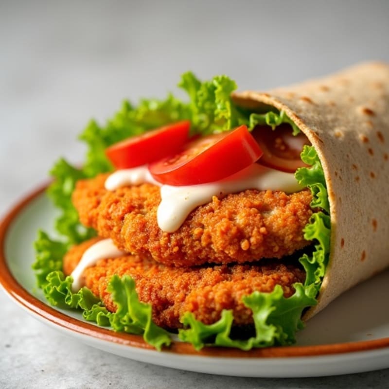 Crispy Buffalo Ranch Chicken Wrap